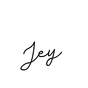 Use a signature maker to create a handwritten signature online. With this signature software, you can design (BallpointsItalic-DORy9) your own signature for name Jey. Jey signature style 11 images and pictures png