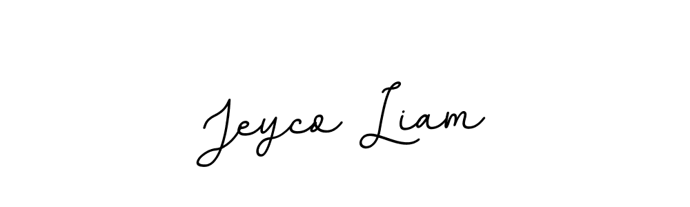 Jeyco Liam stylish signature style. Best Handwritten Sign (BallpointsItalic-DORy9) for my name. Handwritten Signature Collection Ideas for my name Jeyco Liam. Jeyco Liam signature style 11 images and pictures png