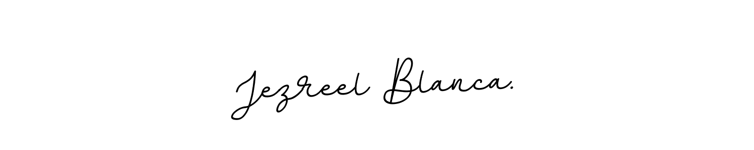 Jezreel Blanca. stylish signature style. Best Handwritten Sign (BallpointsItalic-DORy9) for my name. Handwritten Signature Collection Ideas for my name Jezreel Blanca.. Jezreel Blanca. signature style 11 images and pictures png