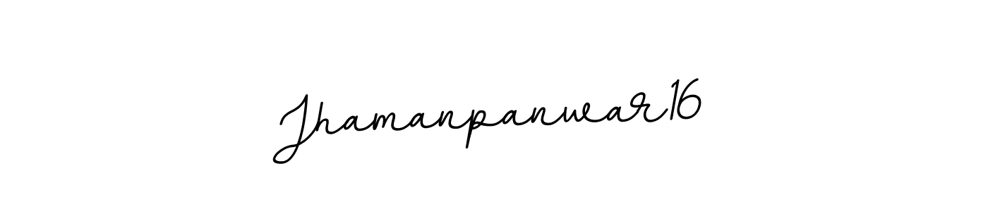 You should practise on your own different ways (BallpointsItalic-DORy9) to write your name (Jhamanpanwar16) in signature. don't let someone else do it for you. Jhamanpanwar16 signature style 11 images and pictures png