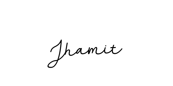 Use a signature maker to create a handwritten signature online. With this signature software, you can design (BallpointsItalic-DORy9) your own signature for name Jhamit. Jhamit signature style 11 images and pictures png