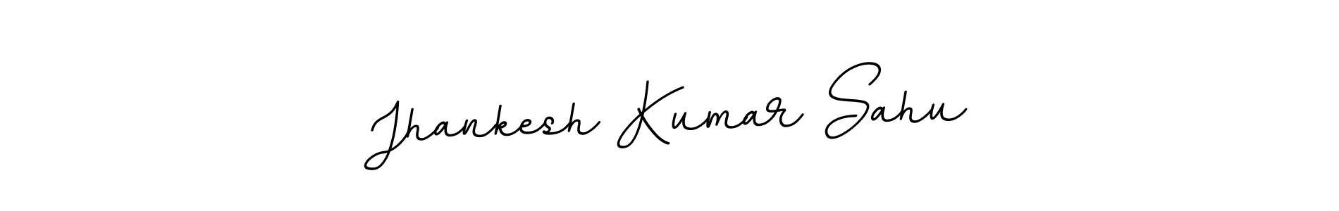 The best way (BallpointsItalic-DORy9) to make a short signature is to pick only two or three words in your name. The name Jhankesh Kumar Sahu include a total of six letters. For converting this name. Jhankesh Kumar Sahu signature style 11 images and pictures png