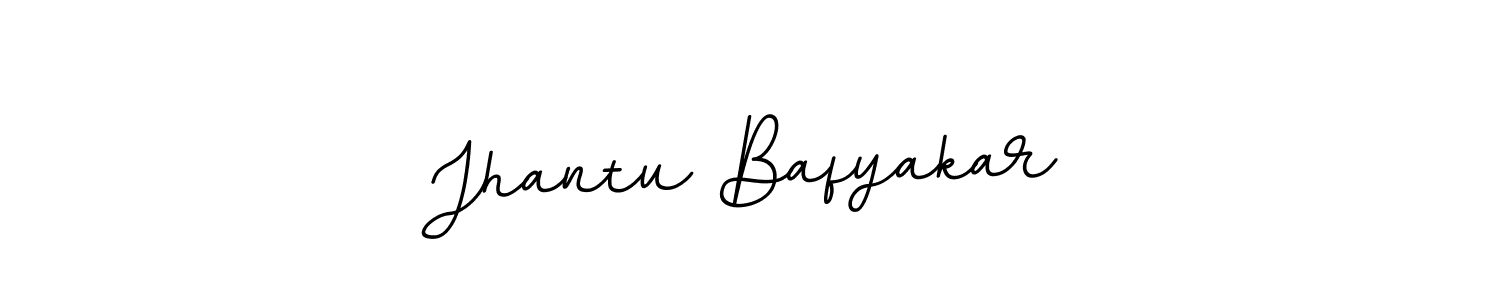 Make a beautiful signature design for name Jhantu Bafyakar. With this signature (BallpointsItalic-DORy9) style, you can create a handwritten signature for free. Jhantu Bafyakar signature style 11 images and pictures png