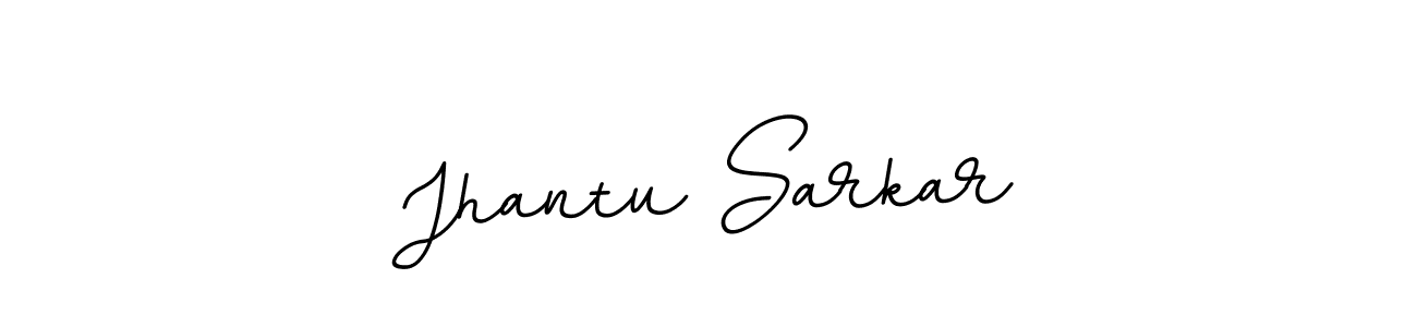 Use a signature maker to create a handwritten signature online. With this signature software, you can design (BallpointsItalic-DORy9) your own signature for name Jhantu Sarkar. Jhantu Sarkar signature style 11 images and pictures png