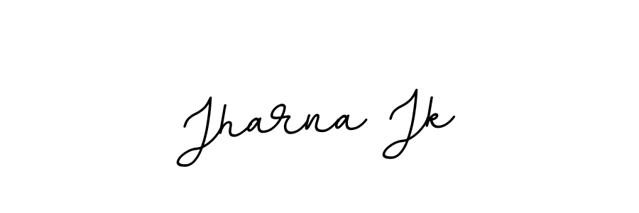 Jharna Jk stylish signature style. Best Handwritten Sign (BallpointsItalic-DORy9) for my name. Handwritten Signature Collection Ideas for my name Jharna Jk. Jharna Jk signature style 11 images and pictures png