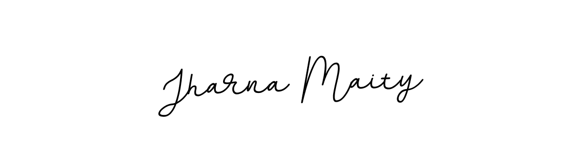 The best way (BallpointsItalic-DORy9) to make a short signature is to pick only two or three words in your name. The name Jharna Maity include a total of six letters. For converting this name. Jharna Maity signature style 11 images and pictures png