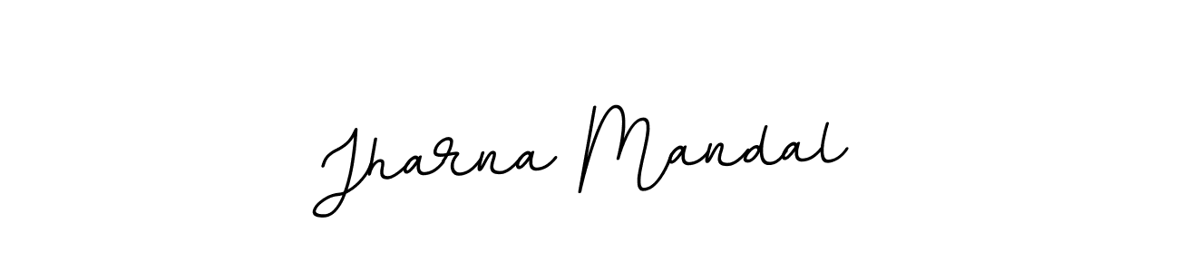 Use a signature maker to create a handwritten signature online. With this signature software, you can design (BallpointsItalic-DORy9) your own signature for name Jharna Mandal. Jharna Mandal signature style 11 images and pictures png