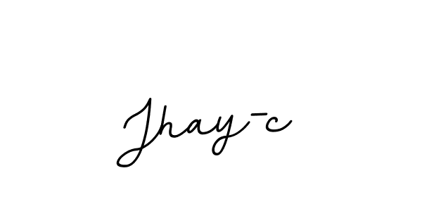 The best way (BallpointsItalic-DORy9) to make a short signature is to pick only two or three words in your name. The name Jhay-c include a total of six letters. For converting this name. Jhay-c signature style 11 images and pictures png