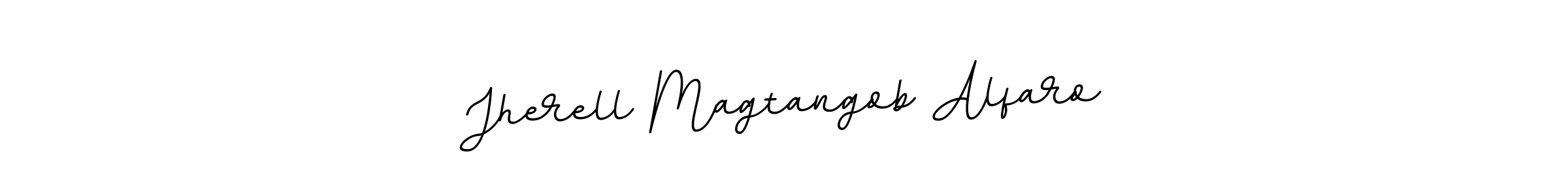 BallpointsItalic-DORy9 is a professional signature style that is perfect for those who want to add a touch of class to their signature. It is also a great choice for those who want to make their signature more unique. Get Jherell Magtangob Alfaro name to fancy signature for free. Jherell Magtangob Alfaro signature style 11 images and pictures png