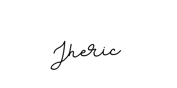 Make a beautiful signature design for name Jheric. With this signature (BallpointsItalic-DORy9) style, you can create a handwritten signature for free. Jheric signature style 11 images and pictures png