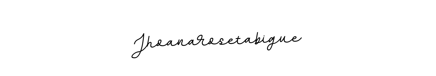 if you are searching for the best signature style for your name Jhoanarosetabigue. so please give up your signature search. here we have designed multiple signature styles  using BallpointsItalic-DORy9. Jhoanarosetabigue signature style 11 images and pictures png