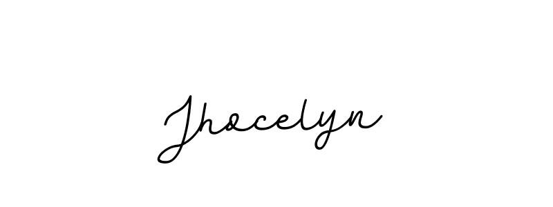 Use a signature maker to create a handwritten signature online. With this signature software, you can design (BallpointsItalic-DORy9) your own signature for name Jhocelyn. Jhocelyn signature style 11 images and pictures png