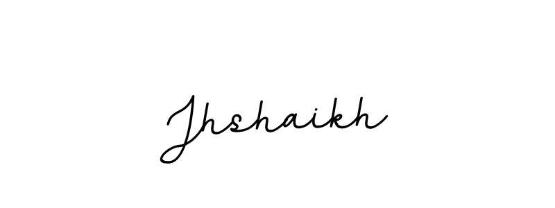 Make a beautiful signature design for name Jhshaikh. With this signature (BallpointsItalic-DORy9) style, you can create a handwritten signature for free. Jhshaikh signature style 11 images and pictures png