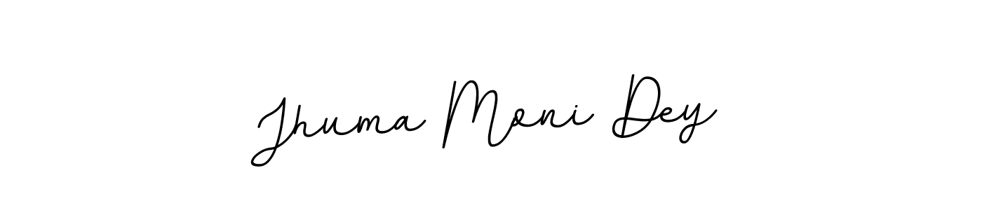 The best way (BallpointsItalic-DORy9) to make a short signature is to pick only two or three words in your name. The name Jhuma Moni Dey include a total of six letters. For converting this name. Jhuma Moni Dey signature style 11 images and pictures png