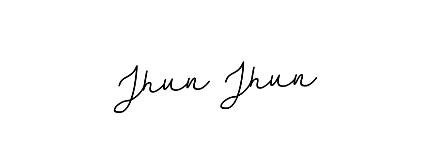 Make a beautiful signature design for name Jhun Jhun. With this signature (BallpointsItalic-DORy9) style, you can create a handwritten signature for free. Jhun Jhun signature style 11 images and pictures png