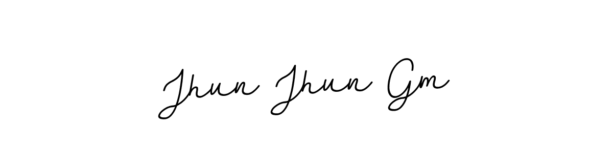Also we have Jhun Jhun Gm name is the best signature style. Create professional handwritten signature collection using BallpointsItalic-DORy9 autograph style. Jhun Jhun Gm signature style 11 images and pictures png