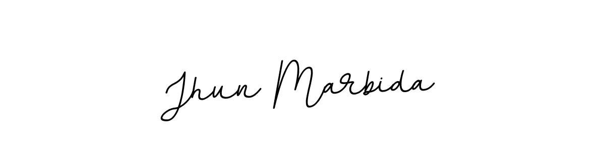 You should practise on your own different ways (BallpointsItalic-DORy9) to write your name (Jhun Marbida) in signature. don't let someone else do it for you. Jhun Marbida signature style 11 images and pictures png