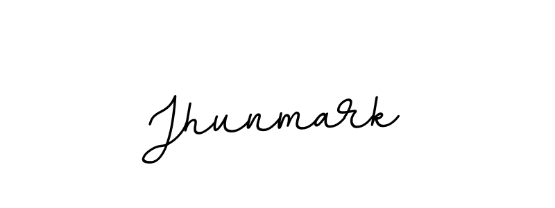 How to make Jhunmark name signature. Use BallpointsItalic-DORy9 style for creating short signs online. This is the latest handwritten sign. Jhunmark signature style 11 images and pictures png