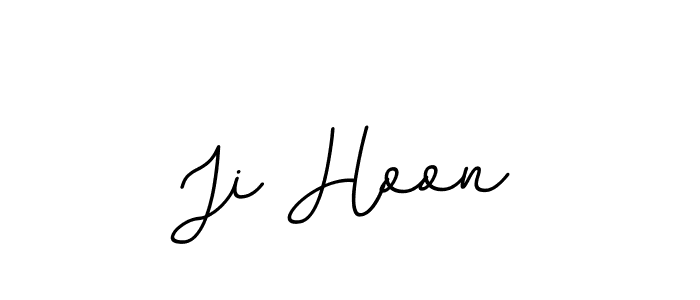 Create a beautiful signature design for name Ji Hoon. With this signature (BallpointsItalic-DORy9) fonts, you can make a handwritten signature for free. Ji Hoon signature style 11 images and pictures png