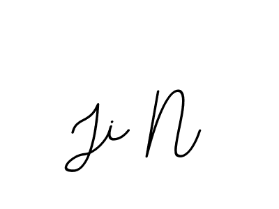 It looks lik you need a new signature style for name Ji N. Design unique handwritten (BallpointsItalic-DORy9) signature with our free signature maker in just a few clicks. Ji N signature style 11 images and pictures png