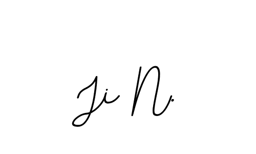 Also You can easily find your signature by using the search form. We will create Ji N. name handwritten signature images for you free of cost using BallpointsItalic-DORy9 sign style. Ji N. signature style 11 images and pictures png