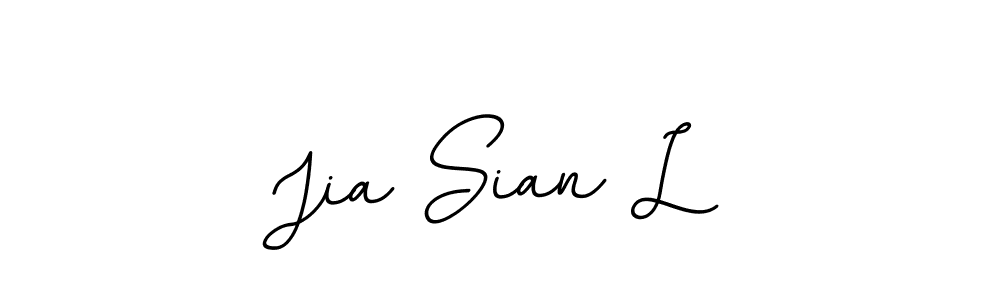 You should practise on your own different ways (BallpointsItalic-DORy9) to write your name (Jia Sian L) in signature. don't let someone else do it for you. Jia Sian L signature style 11 images and pictures png