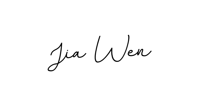 Use a signature maker to create a handwritten signature online. With this signature software, you can design (BallpointsItalic-DORy9) your own signature for name Jia Wen. Jia Wen signature style 11 images and pictures png