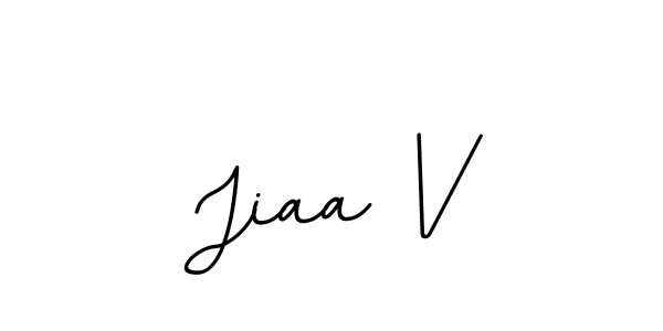 Jiaa V stylish signature style. Best Handwritten Sign (BallpointsItalic-DORy9) for my name. Handwritten Signature Collection Ideas for my name Jiaa V. Jiaa V signature style 11 images and pictures png
