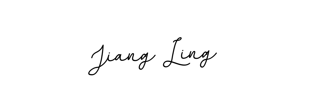 This is the best signature style for the Jiang Ling name. Also you like these signature font (BallpointsItalic-DORy9). Mix name signature. Jiang Ling signature style 11 images and pictures png