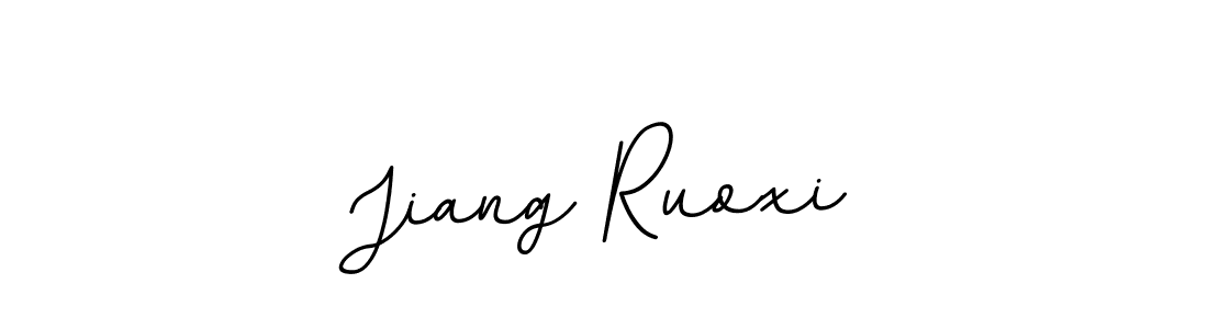 The best way (BallpointsItalic-DORy9) to make a short signature is to pick only two or three words in your name. The name Jiang Ruoxi include a total of six letters. For converting this name. Jiang Ruoxi signature style 11 images and pictures png