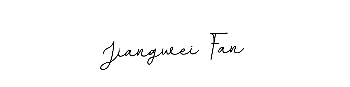 Create a beautiful signature design for name Jiangwei Fan. With this signature (BallpointsItalic-DORy9) fonts, you can make a handwritten signature for free. Jiangwei Fan signature style 11 images and pictures png