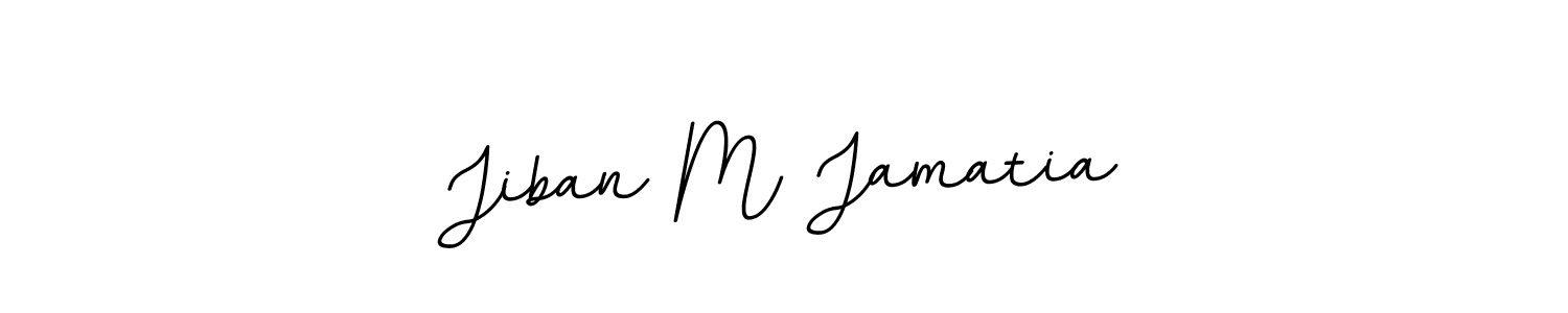 if you are searching for the best signature style for your name Jiban M Jamatia. so please give up your signature search. here we have designed multiple signature styles  using BallpointsItalic-DORy9. Jiban M Jamatia signature style 11 images and pictures png