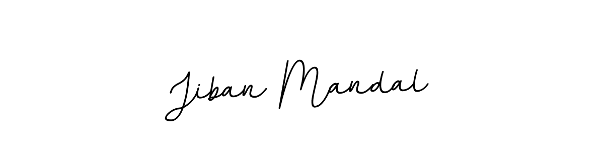Design your own signature with our free online signature maker. With this signature software, you can create a handwritten (BallpointsItalic-DORy9) signature for name Jiban Mandal. Jiban Mandal signature style 11 images and pictures png