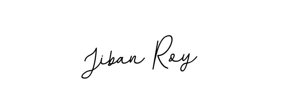 How to make Jiban Roy name signature. Use BallpointsItalic-DORy9 style for creating short signs online. This is the latest handwritten sign. Jiban Roy signature style 11 images and pictures png