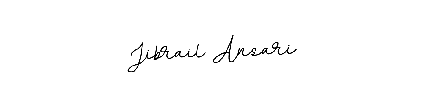 This is the best signature style for the Jibrail Ansari name. Also you like these signature font (BallpointsItalic-DORy9). Mix name signature. Jibrail Ansari signature style 11 images and pictures png