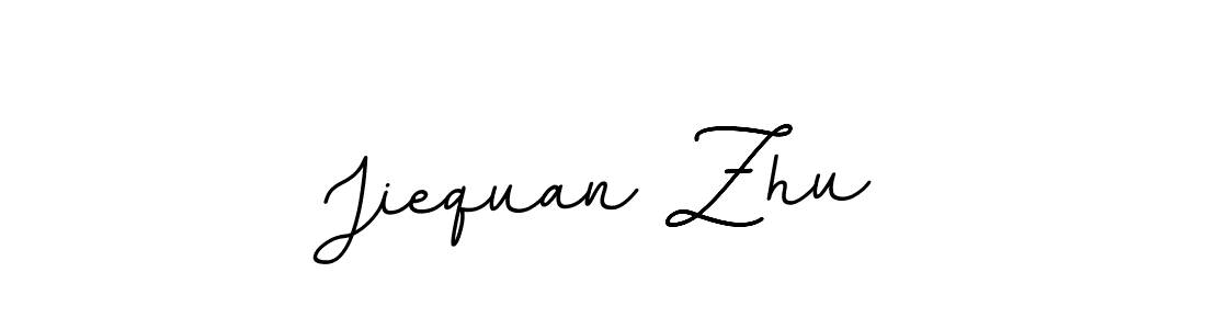 Create a beautiful signature design for name Jiequan Zhu. With this signature (BallpointsItalic-DORy9) fonts, you can make a handwritten signature for free. Jiequan Zhu signature style 11 images and pictures png