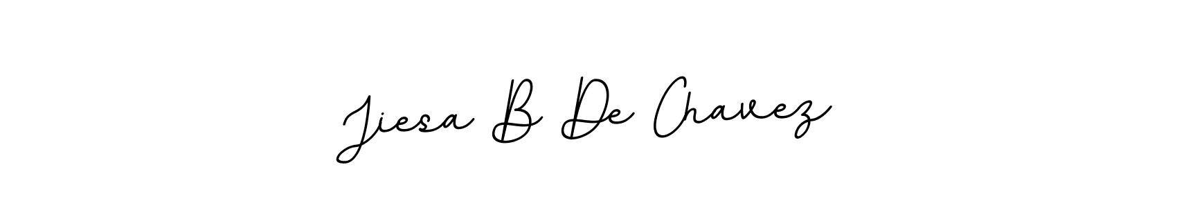 Make a beautiful signature design for name Jiesa B De Chavez. With this signature (BallpointsItalic-DORy9) style, you can create a handwritten signature for free. Jiesa B De Chavez signature style 11 images and pictures png