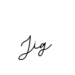 The best way (BallpointsItalic-DORy9) to make a short signature is to pick only two or three words in your name. The name Jig include a total of six letters. For converting this name. Jig signature style 11 images and pictures png