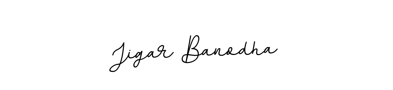 Jigar Banodha stylish signature style. Best Handwritten Sign (BallpointsItalic-DORy9) for my name. Handwritten Signature Collection Ideas for my name Jigar Banodha. Jigar Banodha signature style 11 images and pictures png