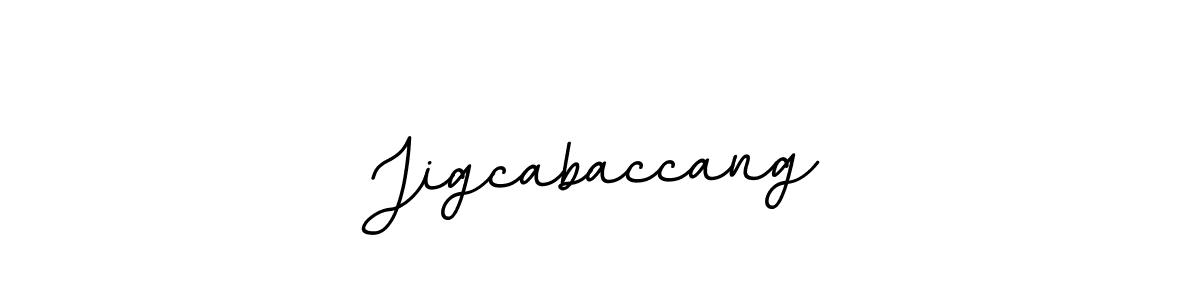 Make a beautiful signature design for name Jigcabaccang. With this signature (BallpointsItalic-DORy9) style, you can create a handwritten signature for free. Jigcabaccang signature style 11 images and pictures png