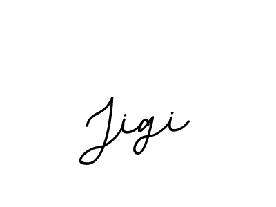 You should practise on your own different ways (BallpointsItalic-DORy9) to write your name (Jigi) in signature. don't let someone else do it for you. Jigi signature style 11 images and pictures png