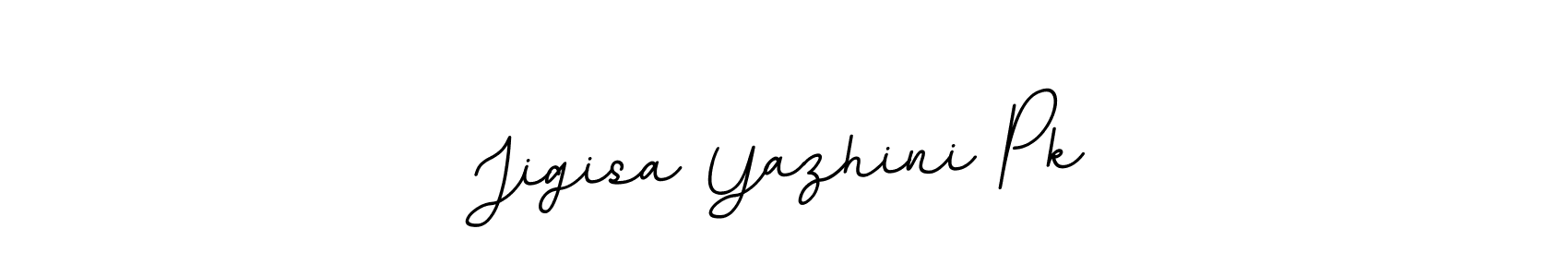 How to make Jigisa Yazhini Pk signature? BallpointsItalic-DORy9 is a professional autograph style. Create handwritten signature for Jigisa Yazhini Pk name. Jigisa Yazhini Pk signature style 11 images and pictures png