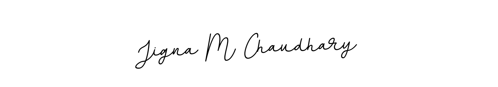 if you are searching for the best signature style for your name Jigna M Chaudhary. so please give up your signature search. here we have designed multiple signature styles  using BallpointsItalic-DORy9. Jigna M Chaudhary signature style 11 images and pictures png