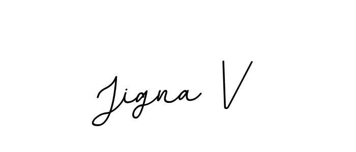 You should practise on your own different ways (BallpointsItalic-DORy9) to write your name (Jigna V) in signature. don't let someone else do it for you. Jigna V signature style 11 images and pictures png