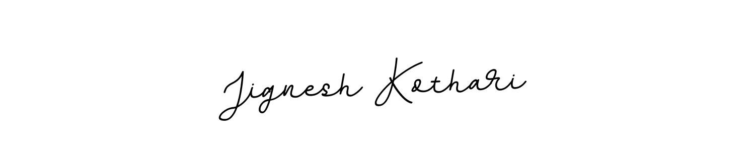 Use a signature maker to create a handwritten signature online. With this signature software, you can design (BallpointsItalic-DORy9) your own signature for name Jignesh Kothari. Jignesh Kothari signature style 11 images and pictures png