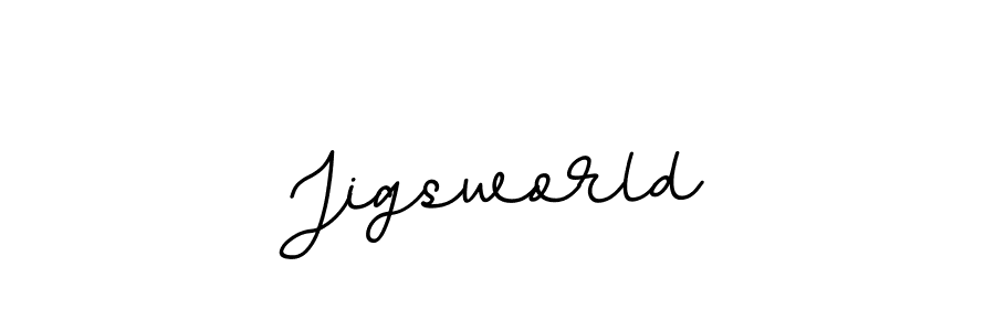 The best way (BallpointsItalic-DORy9) to make a short signature is to pick only two or three words in your name. The name Jigsworld include a total of six letters. For converting this name. Jigsworld signature style 11 images and pictures png
