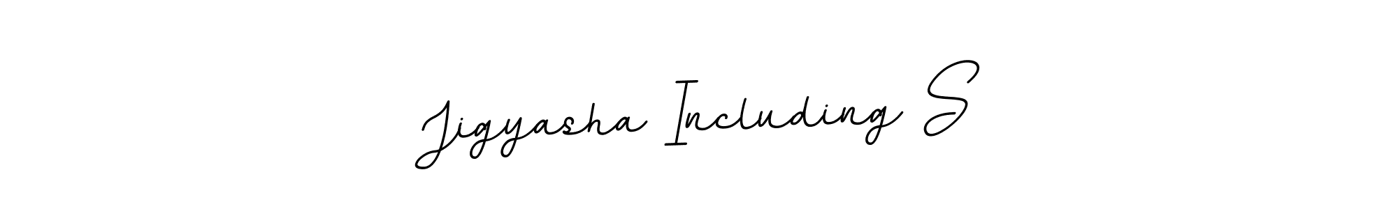 Create a beautiful signature design for name Jigyasha Including S. With this signature (BallpointsItalic-DORy9) fonts, you can make a handwritten signature for free. Jigyasha Including S signature style 11 images and pictures png