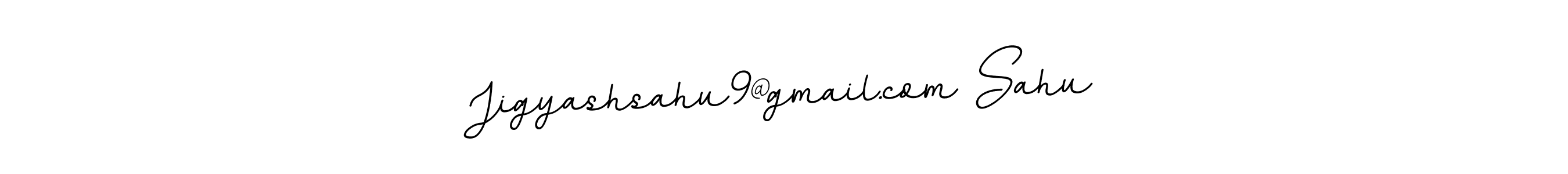 The best way (BallpointsItalic-DORy9) to make a short signature is to pick only two or three words in your name. The name Jigyashsahu9@gmail.com Sahu include a total of six letters. For converting this name. Jigyashsahu9@gmail.com Sahu signature style 11 images and pictures png
