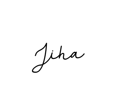 Create a beautiful signature design for name Jiha. With this signature (BallpointsItalic-DORy9) fonts, you can make a handwritten signature for free. Jiha signature style 11 images and pictures png