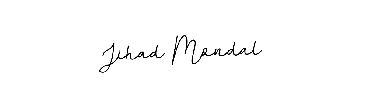 The best way (BallpointsItalic-DORy9) to make a short signature is to pick only two or three words in your name. The name Jihad Mondal include a total of six letters. For converting this name. Jihad Mondal signature style 11 images and pictures png